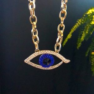 Rhinestone Eye 👁 Necklace